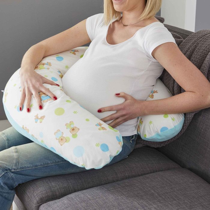 Coussin de grossesse et d'aillaitement - Coussin de maternité - Déhoussable