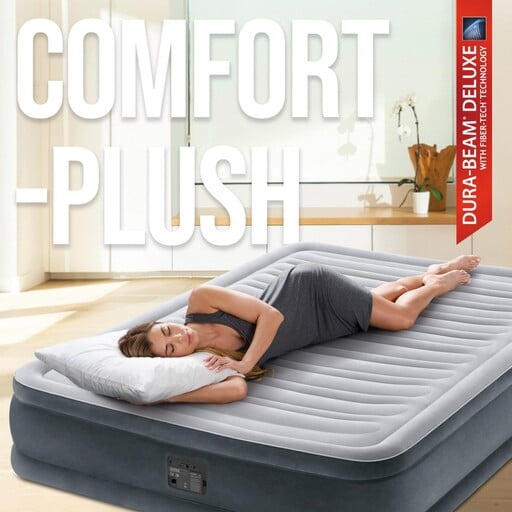 Colchón Hinchable Intex Dura-beam Deluxe Confort-peluche 137x191x33 Cm