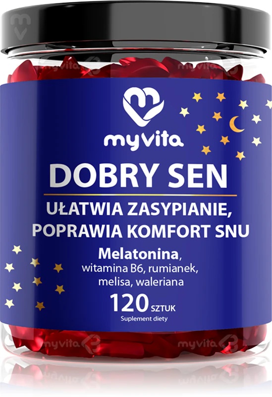 „MyVita Dobry Sen“ maisto papildas – minkštos kramtomosios kapsulės ramiam miegui