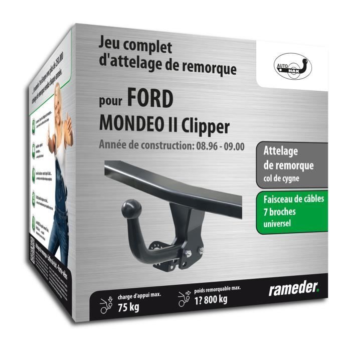 Enganche de remolque - AUTO-HAK - Ford MONDEO II Clipper - cuello de cisne - 7 pines - 1800 kg
