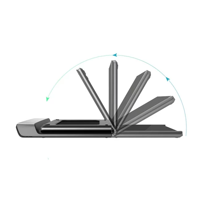WalkingPad-taittuva juoksumatto, erittäin ohut taittuva juoksumatto, älykäs taittuva kävelymatto, kannettava turvallisuus, ei pidikettä, kuntosali ja juoksulaite, P1, harmaa, 0,5–3,72 MPH