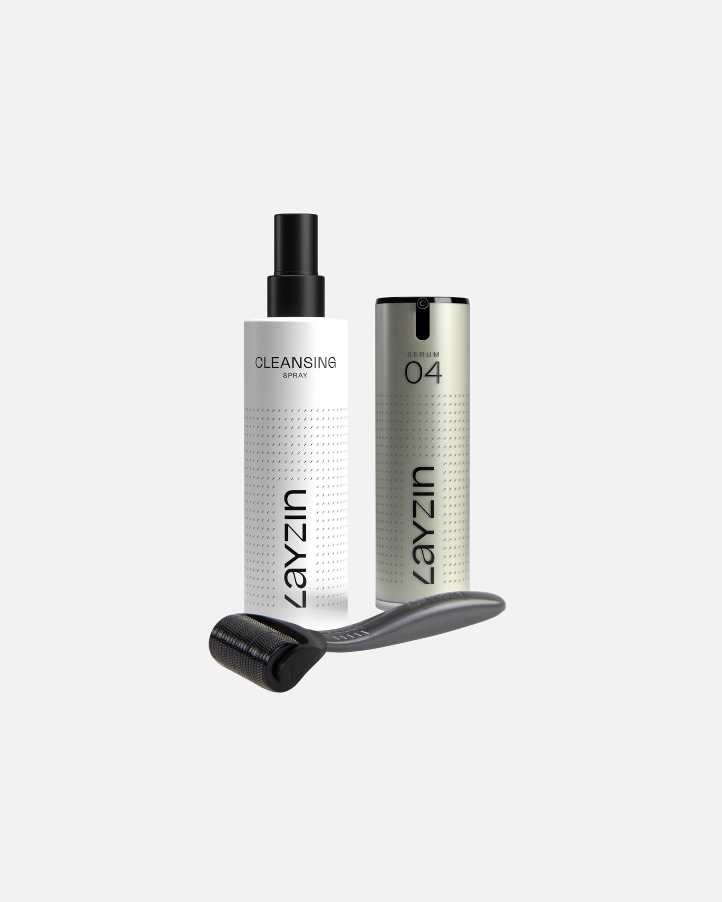 LAYZIN Sada krému proti striím a dermarolleru na jizvy, strie a těhotenské stopy – 1 kus