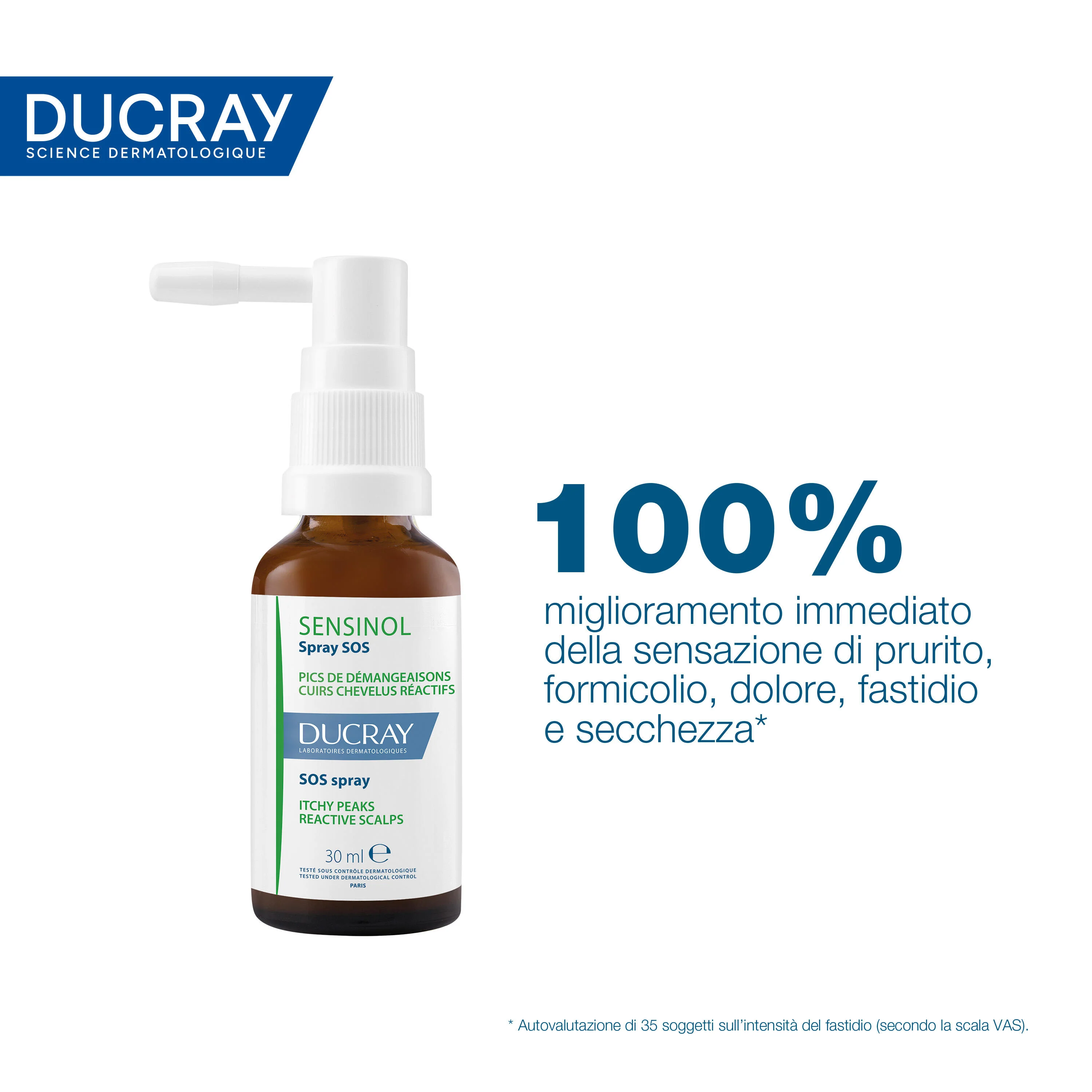 Cuoio Capelluto sensibile Sensinol - Spray SOS - Lenitivo - Siero Capelli