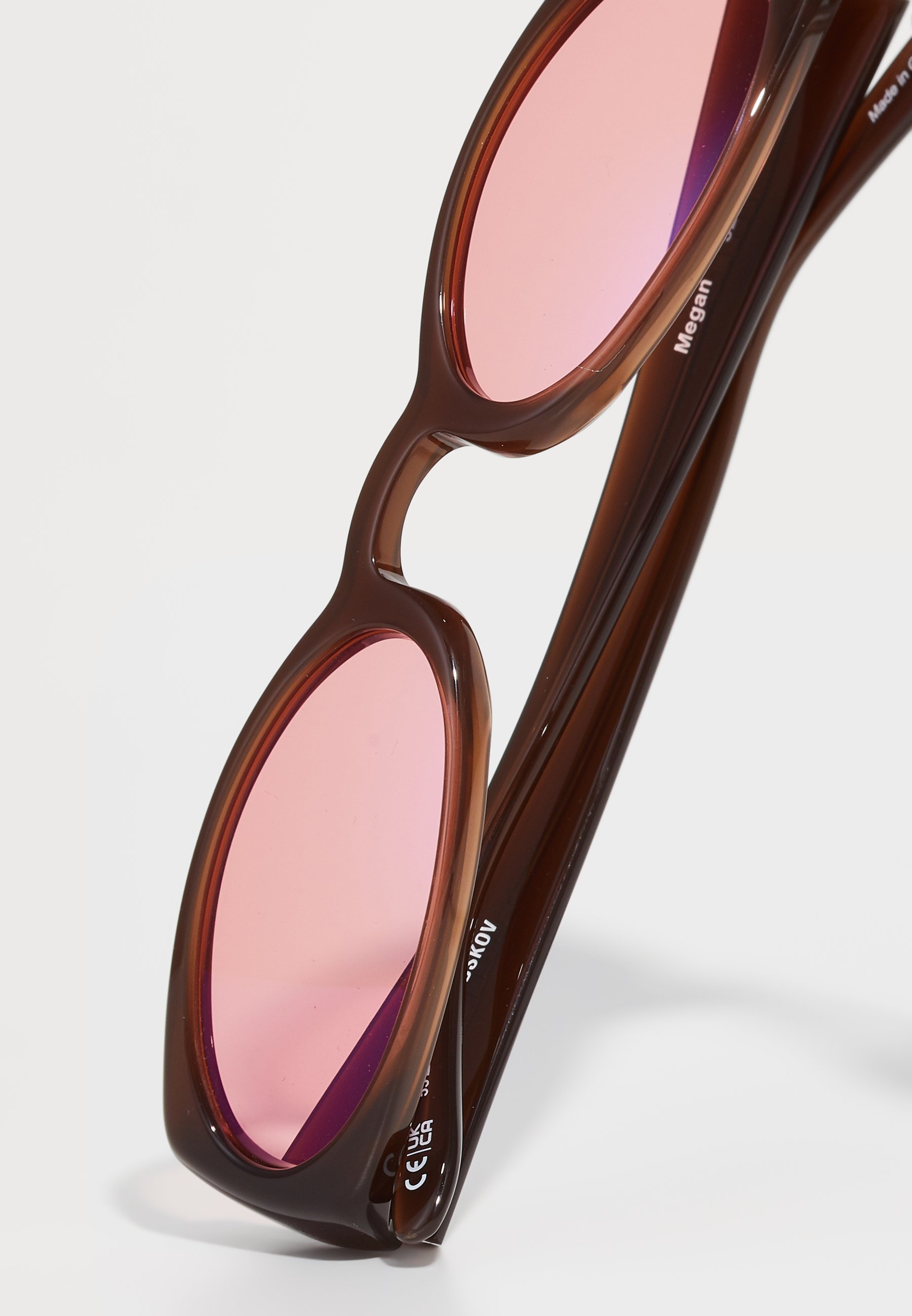 Henrik Vibskov MEGAN SUNGLASSES UNISEX - Lunettes de soleil - brown/red