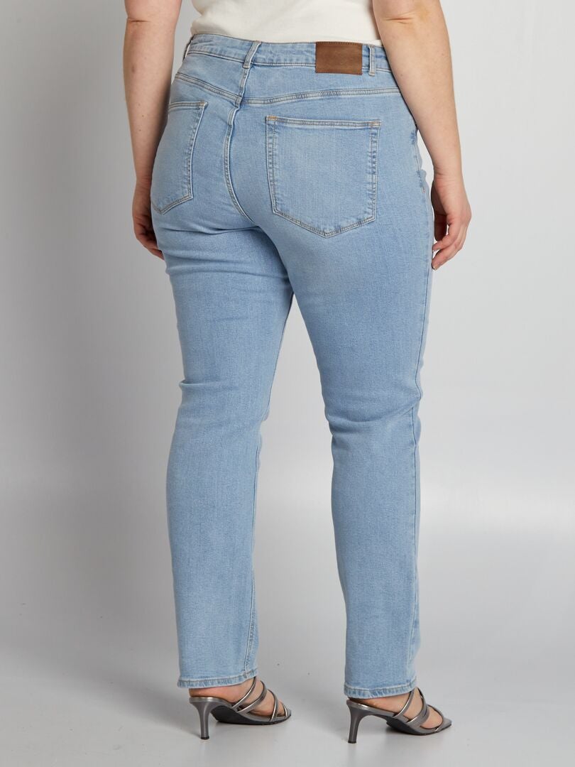 Pantalones vaqueros de corte regular con 5 bolsillos, talla L30 - AZUL