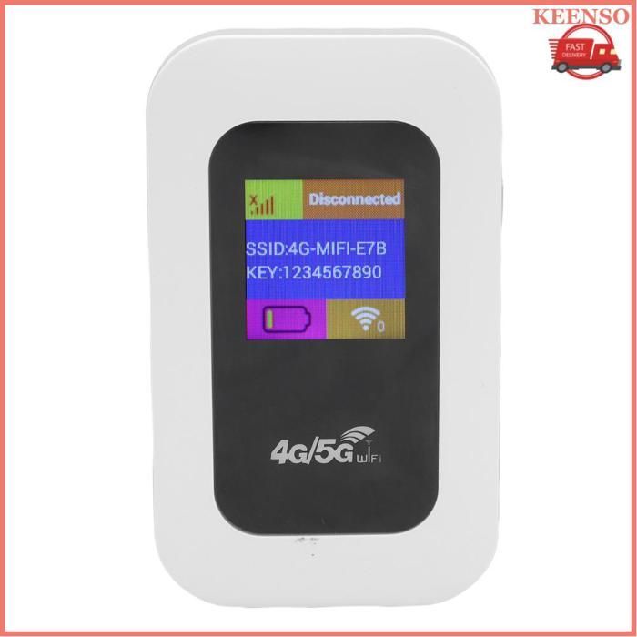 Mobile Hotspot, 5G WiFi 300 Mbps Plug-and-Play-SIM Slot Portable WLAN Router for up to 10 WLAN Users
