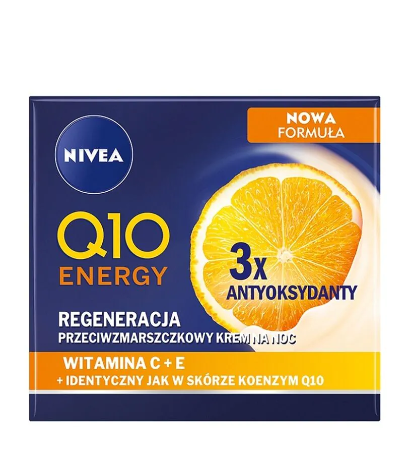 Nivea VisageQ10 PlusC Odmłodzona + Pełna Energii Cera Przeciwzmarszczkowy Krem na noc