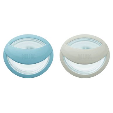 Nuk MommyFeel silikoninis čiulptukas 0-9M mėlynas 2 vnt. 2 vnt.