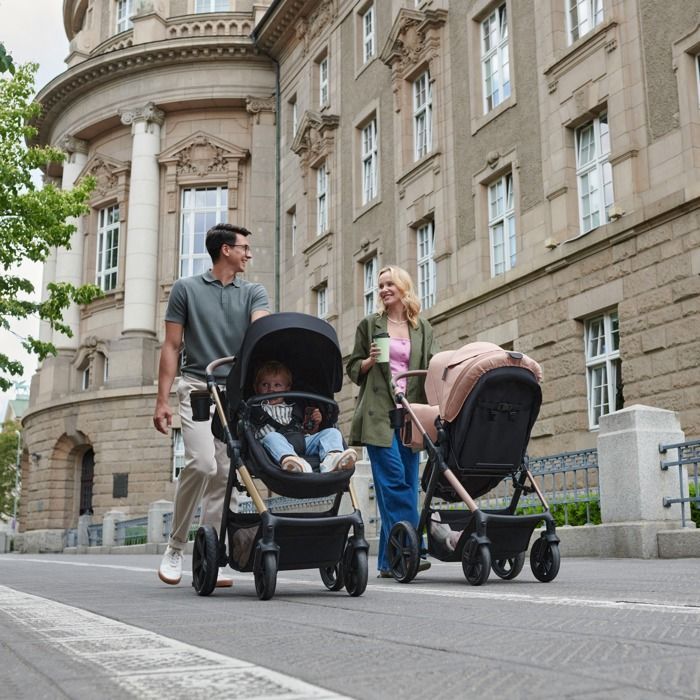 Poussette Kinderkraft MOOV2 3 en 1 avec siège auto MINK PRO I-SIZE