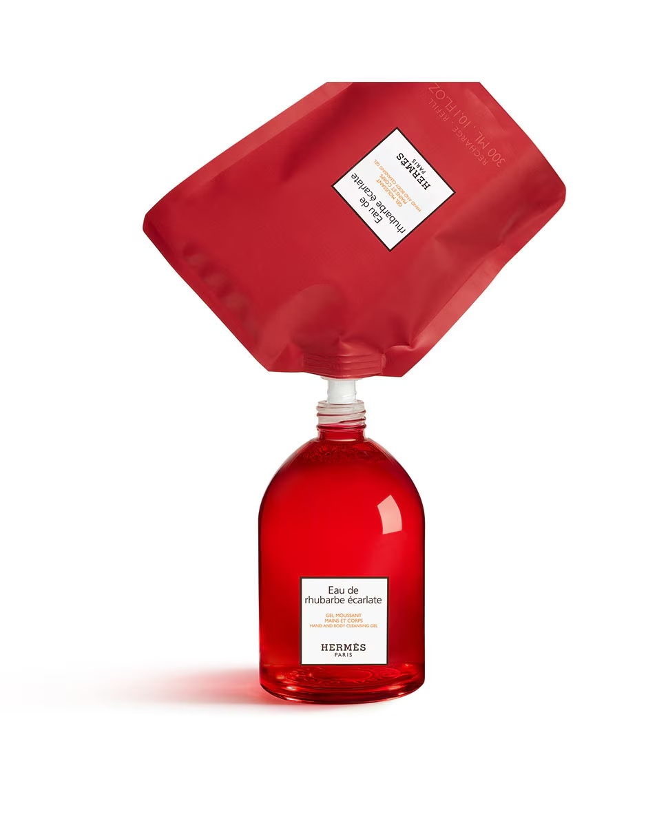 HERMÈS Le Bain Eau de rhubarbe ecarlate, gel pentru mâna în corp