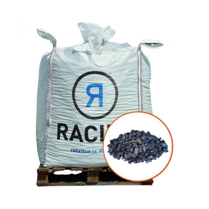 Paillage minéral Gravier marbre noir 6-14mm, Big bag 500 kg - F-PAI067