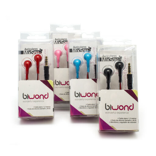 Auriculares Biwond Mixsou High Quality Rosa