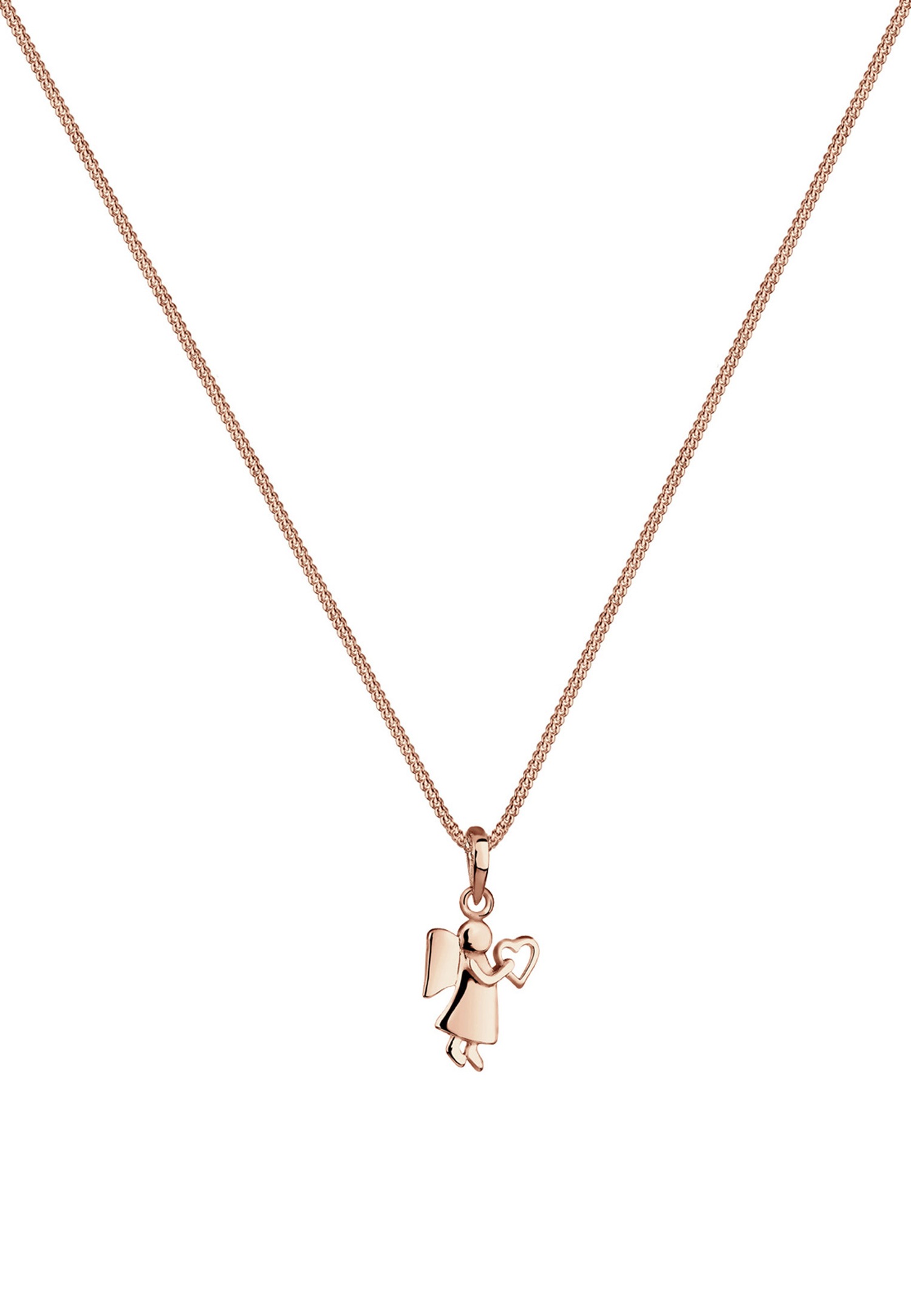 Elli Femmes Talisman Coeur Ange en Argent Sterling 925