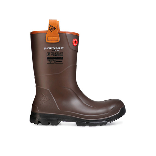  Dunlop Purofort Rigpro tamsiai rudi guminiai batai