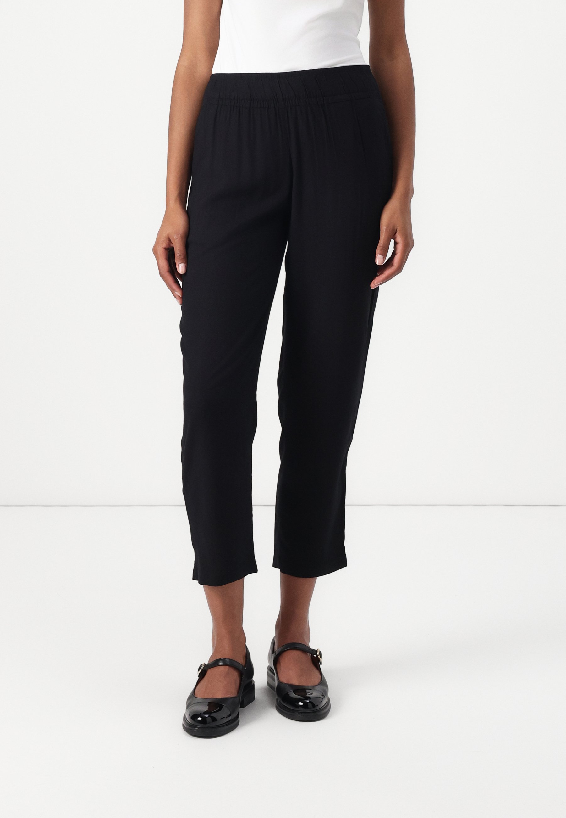 Pantalon TOM TAILOR coupe ample - noir profond