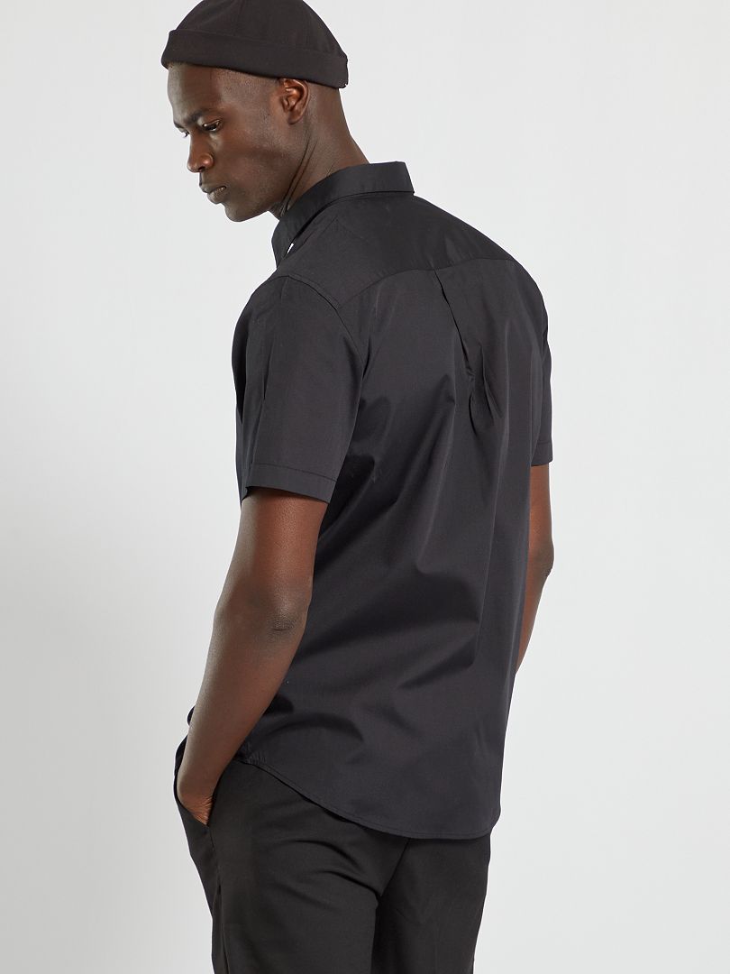 Camisa de manga curta - preta