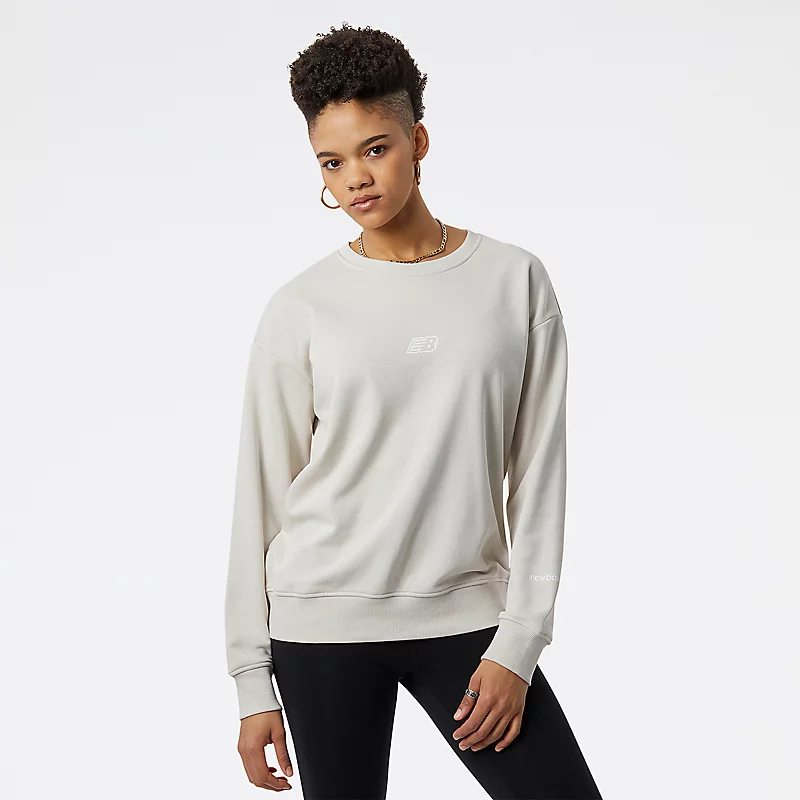 NB Essentials Damen-Sweatshirt mit Rundhalsausschnitt – MOONBEAM