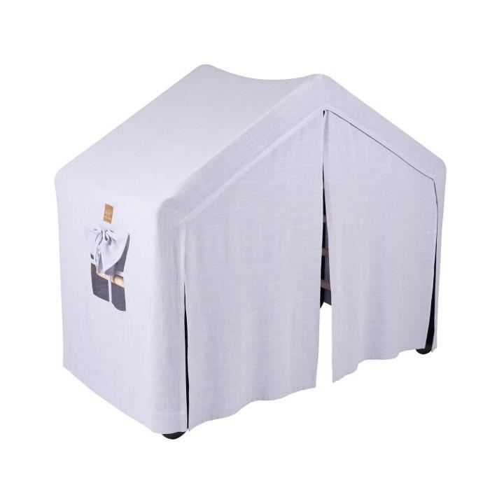 Spielhaus mit Klappleiter – MeowBaby – 112 x 61 x 94 cm – Grau/Blau – Für Kinder ab 3 Jahren