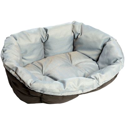 Housse de canapé Ferplast en tweed bleu pour panier à chien Siesta Deluxe