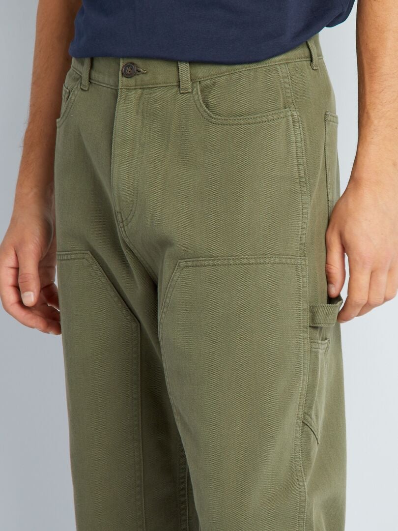 Proste jeansy - - KHAKI