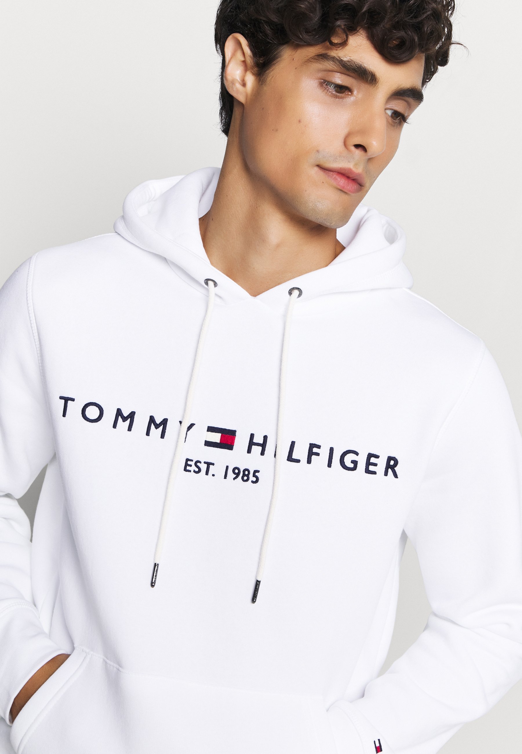 Tommy Hilfiger LOGO HOODY - Hoodie - wit