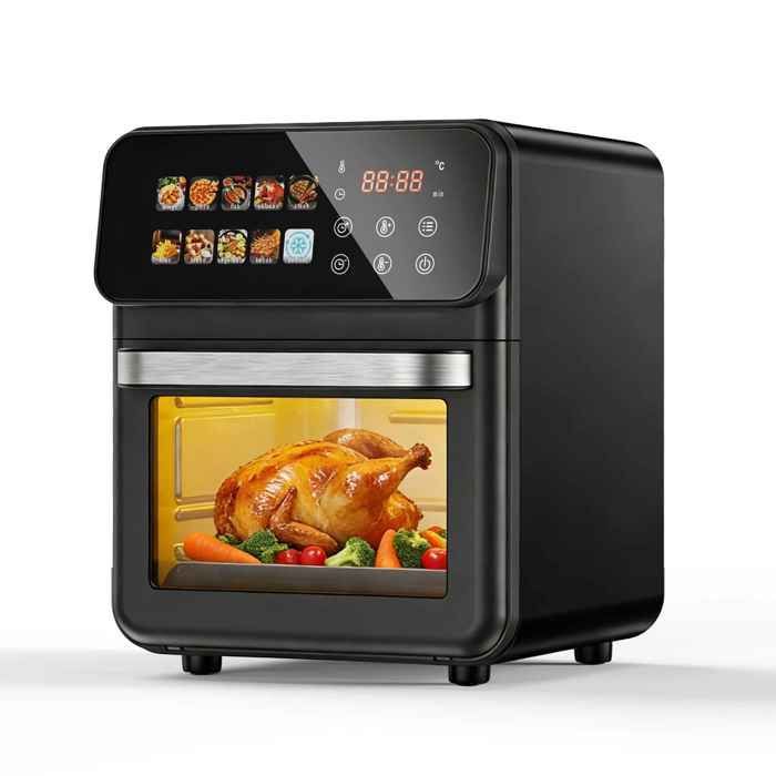 Friteuse sans huile Airfryer 10L écran tactile 10 programmes cuisson saine rapide 80-200°C