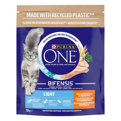 Hrană uscată pentru pisici PURINA ONE Light cu pui și grâu