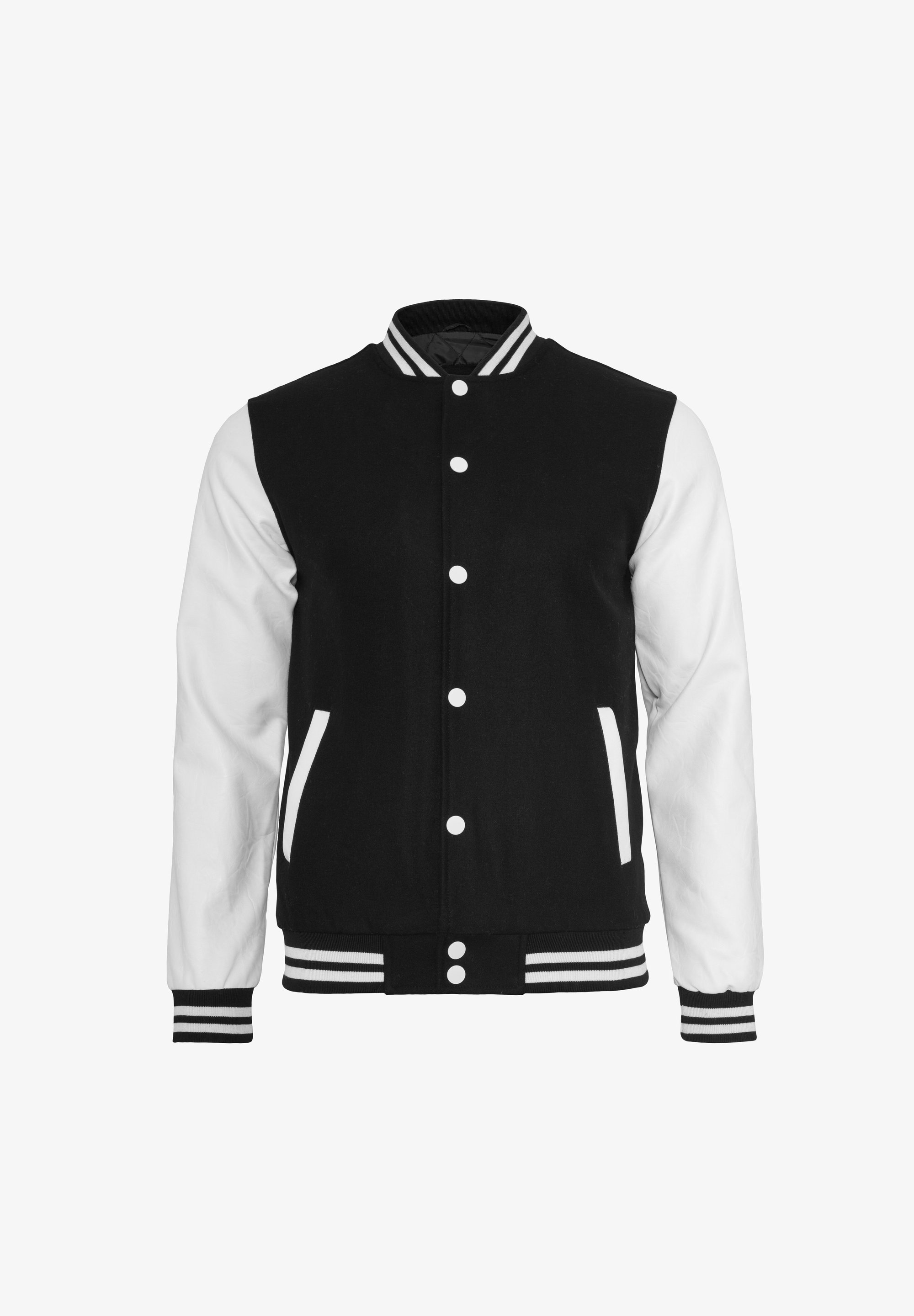 Urban Classics OLDSCHOOL COLLEGE - Bomberjack - zwart/wit