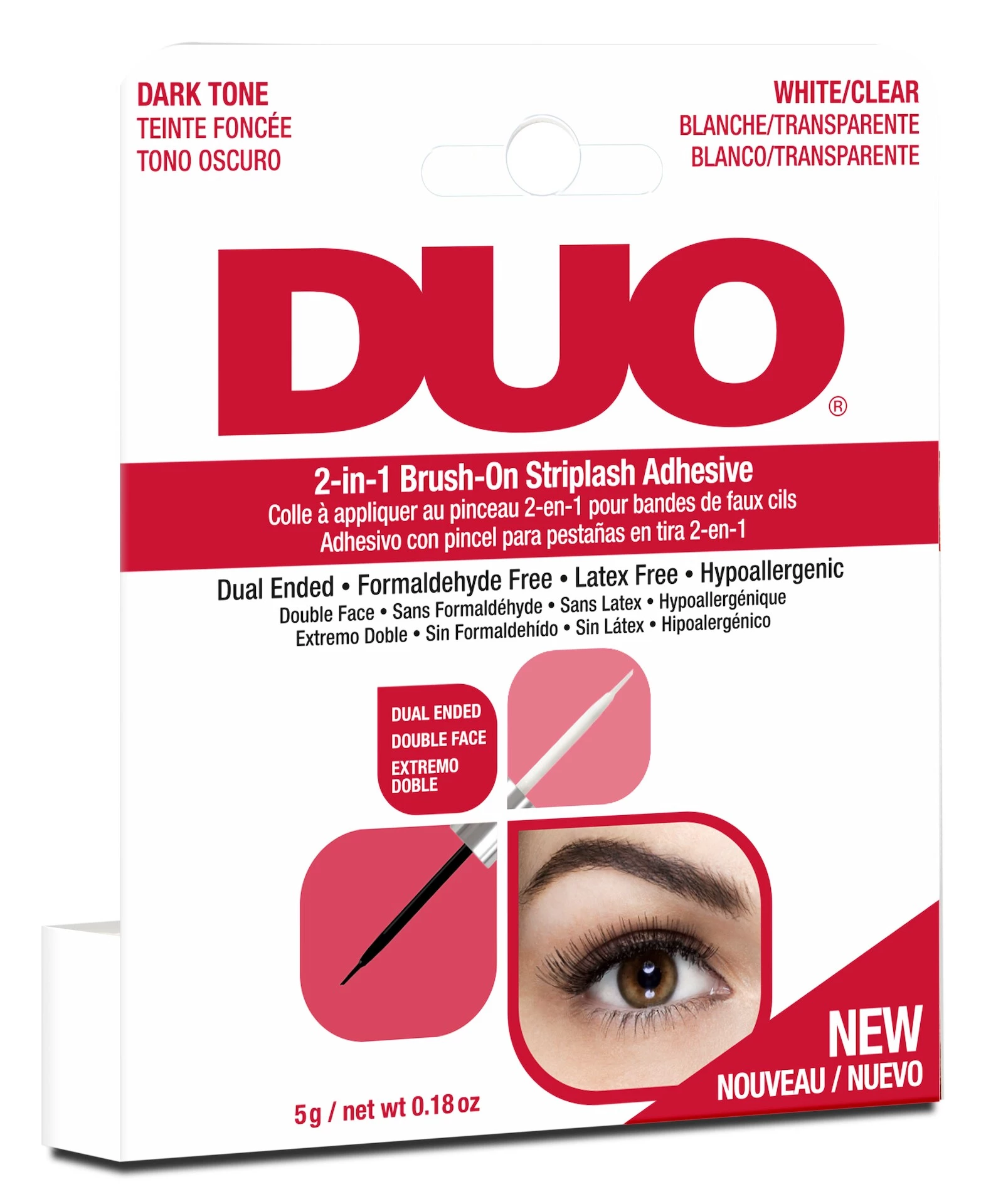 DUO 2-In-1 Brush-On Lash Adhesive Dark/Clear - Ardell