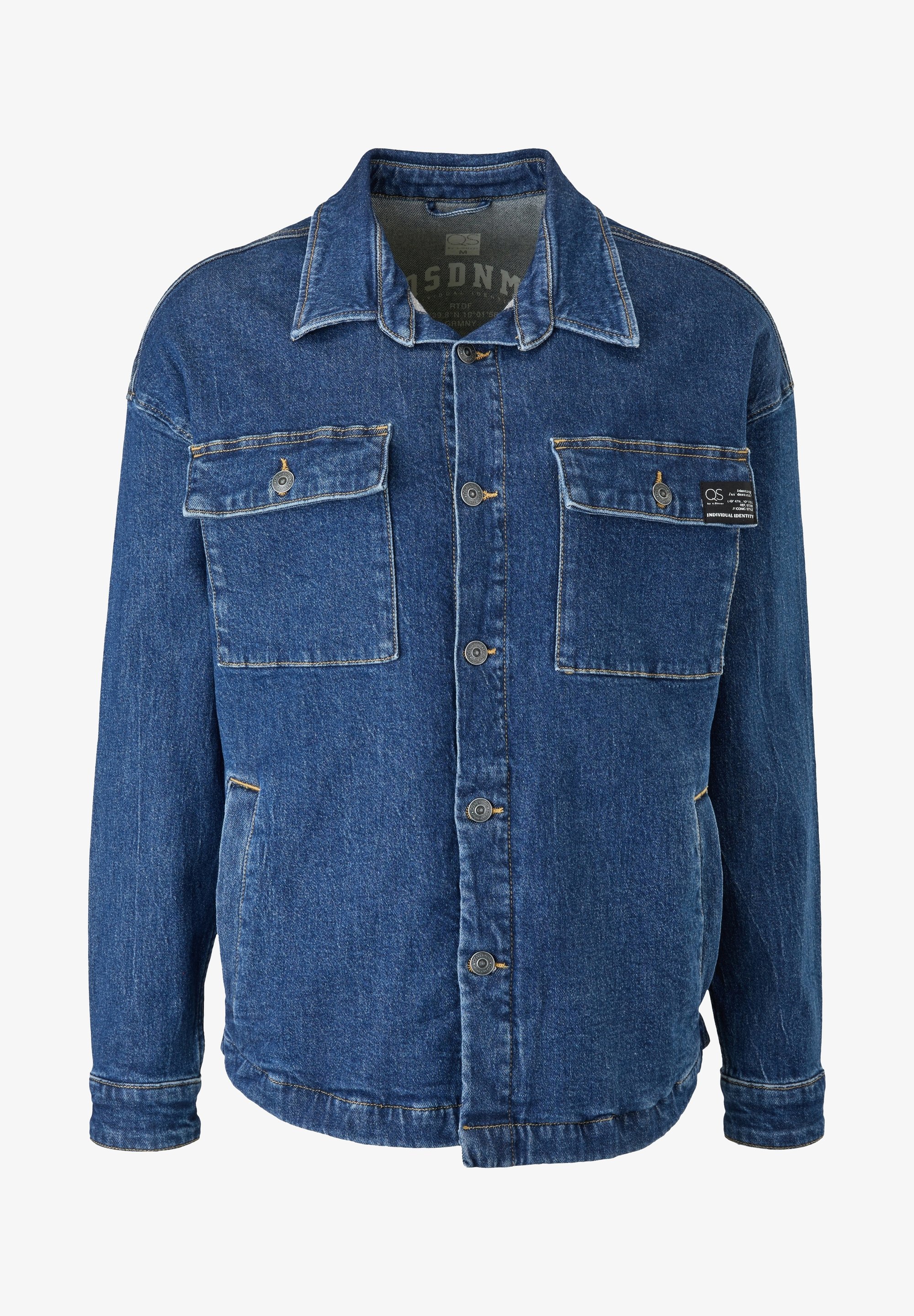 QS Jeansjacke - gewaschener Denim