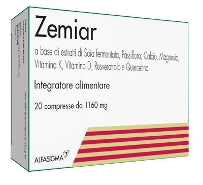 ALFASIGMA Zemiar 20 Tabletten, Nahrungsergänzungsmittel für die Wechseljahre
