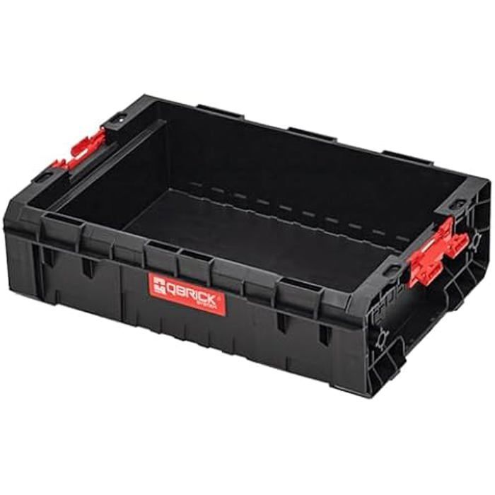 Boîte à outils - QBRICK - Modèle sans couvercle - 450 x 310 x 130 mm - 9L - Résistante aux chocs