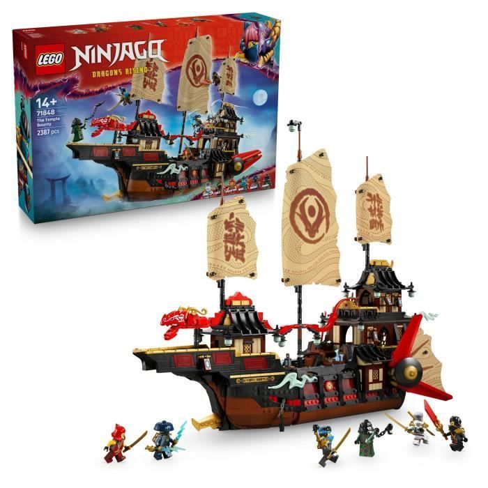 LEGO NINJAGO 71848 Bounty Temple - Bouwset voor jongens van 14 jaar en ouder - Boot