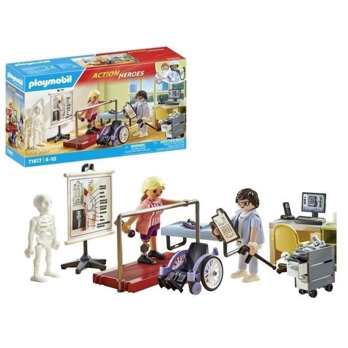 PLAYMOBIL 71617 Physiotherapy Workshop, The Hospital, Action Heroes, 69 pieces, Ages 4+