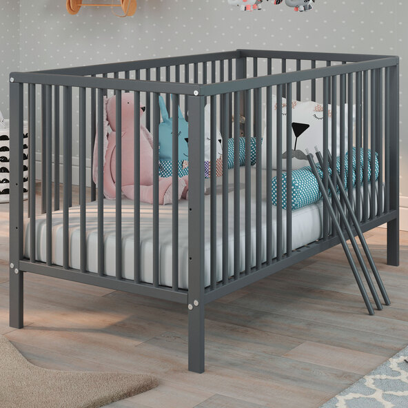 Babybett Universal, grau
