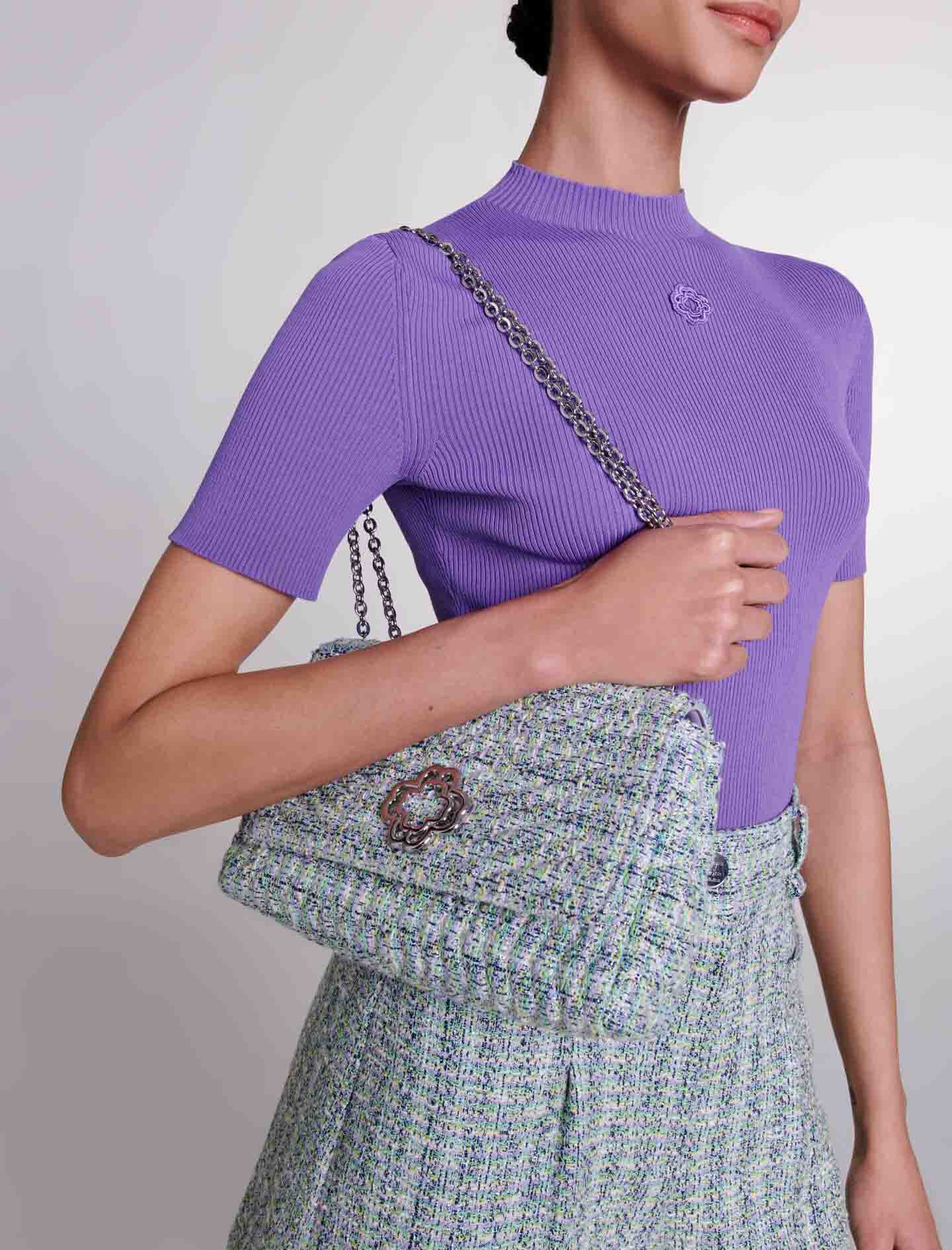 Clover Tweed Chain Bag - Multicolor