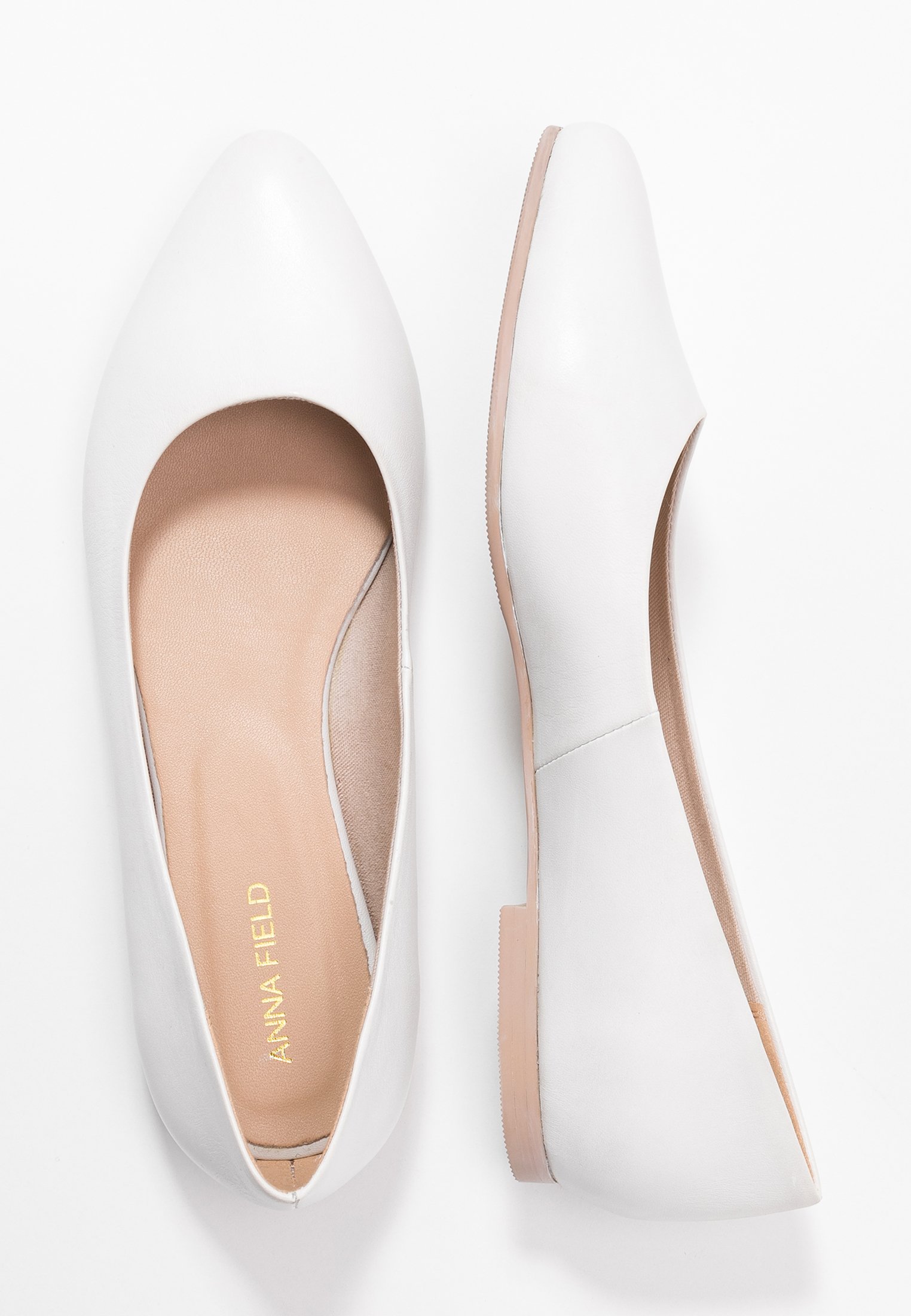 Anna Field CUIR - Ballerines - blanches