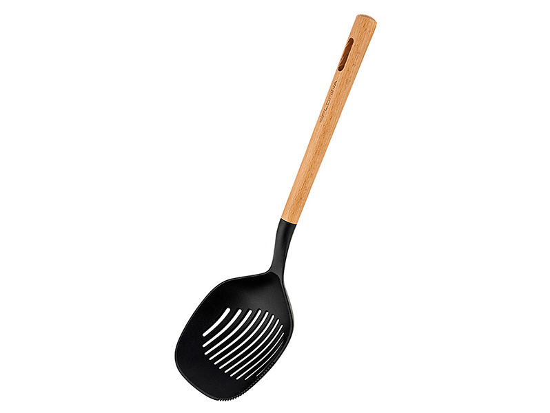 Łyżka cedzakowa nylonowa Timber czarna