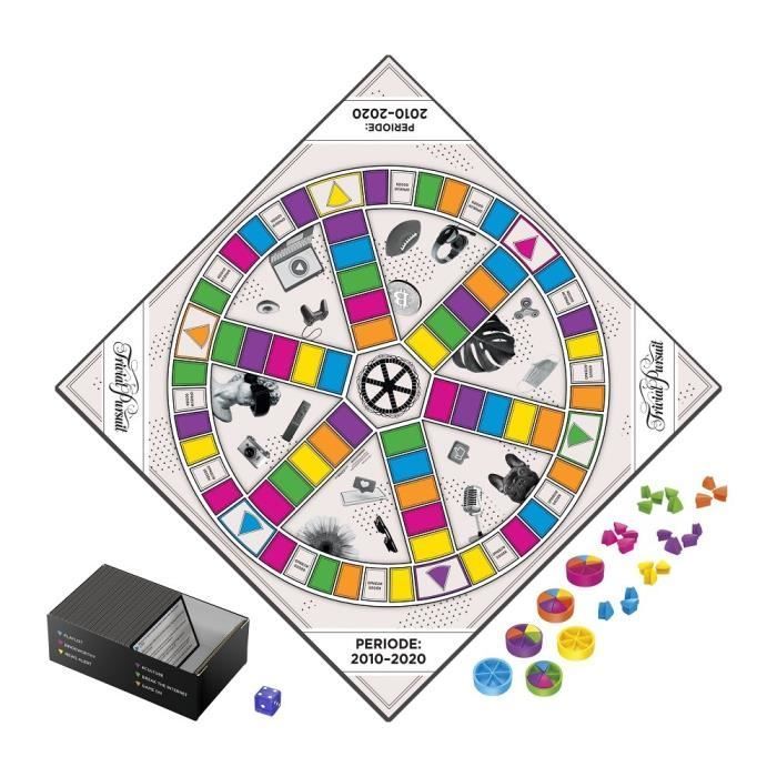 TRIVIAL PURSUIT - Décennie : 2010 -2020 - Jeu de plateau pour adultes et ados - VERSION FRANCAISE - dès 16 ans