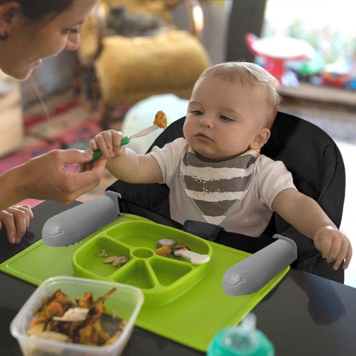Opvouwbaar babytafeltje/stoeltje - XMTECH - Bevestiging op meerdere punten - Voor kinderen van 6 tot 36 maanden - Zwart