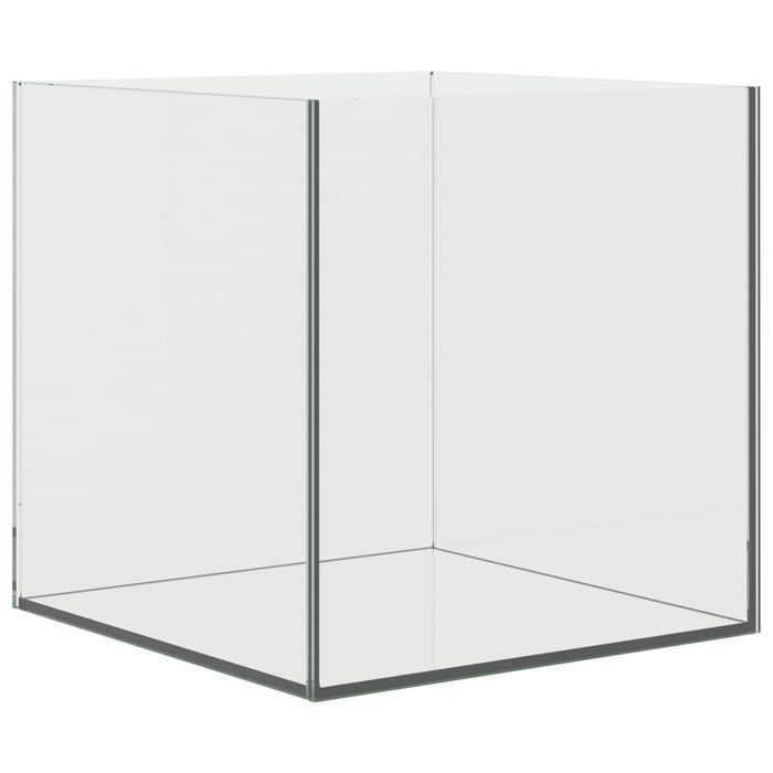 Aquarium en verre - vidaXL - Blanc - 30x30x30 cm - Verre robuste - Bords lisses - Sans couture