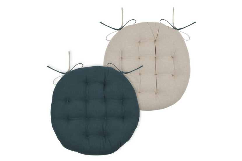 Poduszka krzesłowa duo dwustronna kobaltowa 38cm
