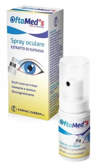 FARMAC-ZABBAN Oftamed Augenspray mit Nachtkerzenextrakt 10 ml Für gereizte Augen