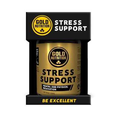 GOLDNUTRITION Stressstöd Mental och fysisk avslappning Kapslar Ångestminskning 60 kapslar 60 kapslar
