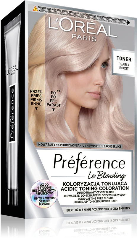 L'Oréal Paris Préférence Le Blonding Toner shampoo toner ácido neutralizando os tons vermelhos