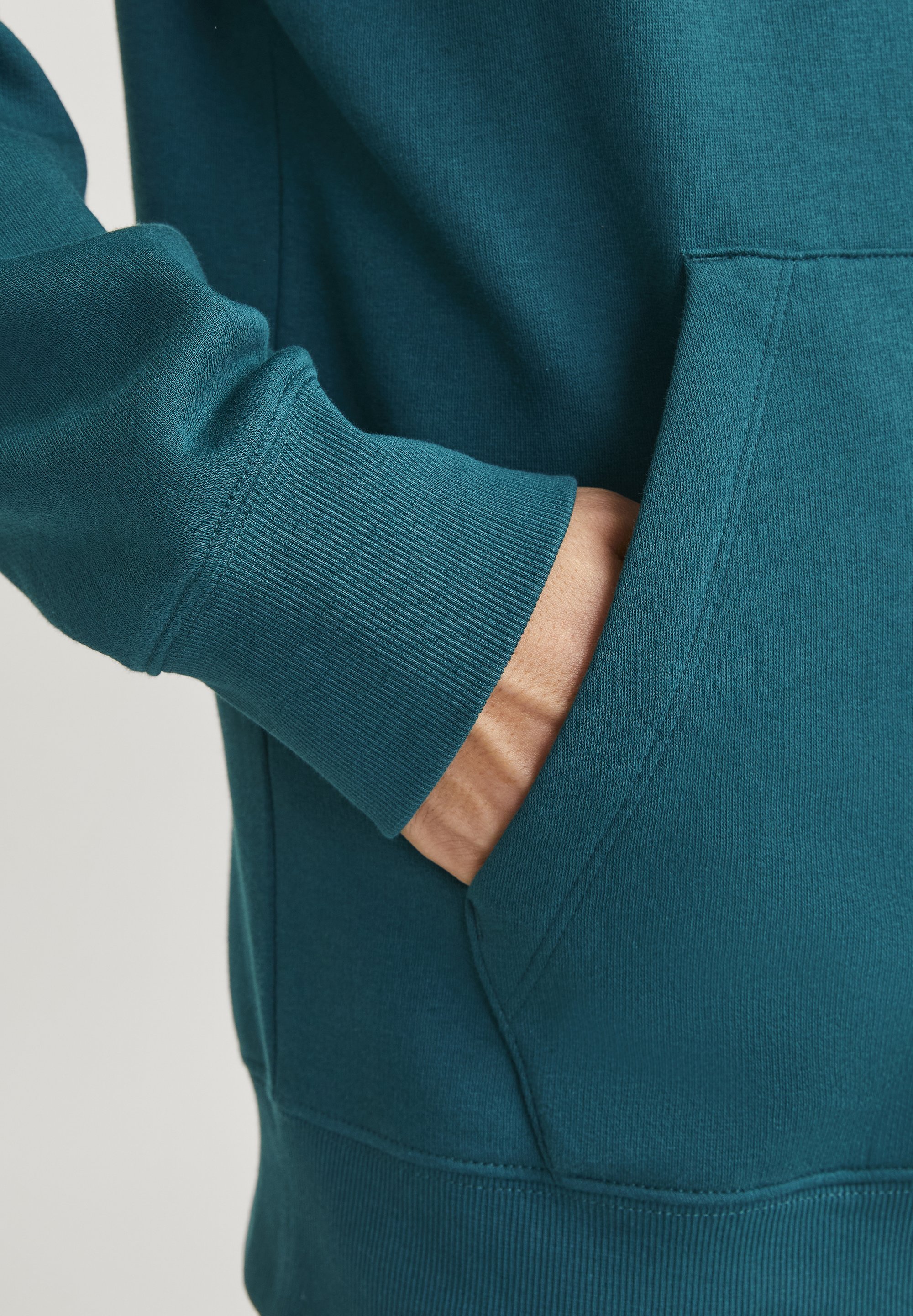Jack & Jones JJESTAR HOOD - Sweatshirt - diepblauwgroen