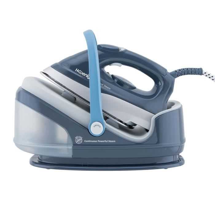 H.KOENIG V5I - 6-bar steam generator - Steam output: 100 g/min - Removable water tank capacity: 1.7 L - Ceramic soleplate