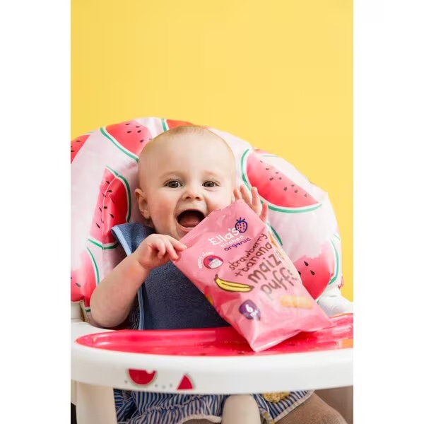 Ella's Kitchen 6+M Kukuruzni keksići s jagodom i bananom<br>20g