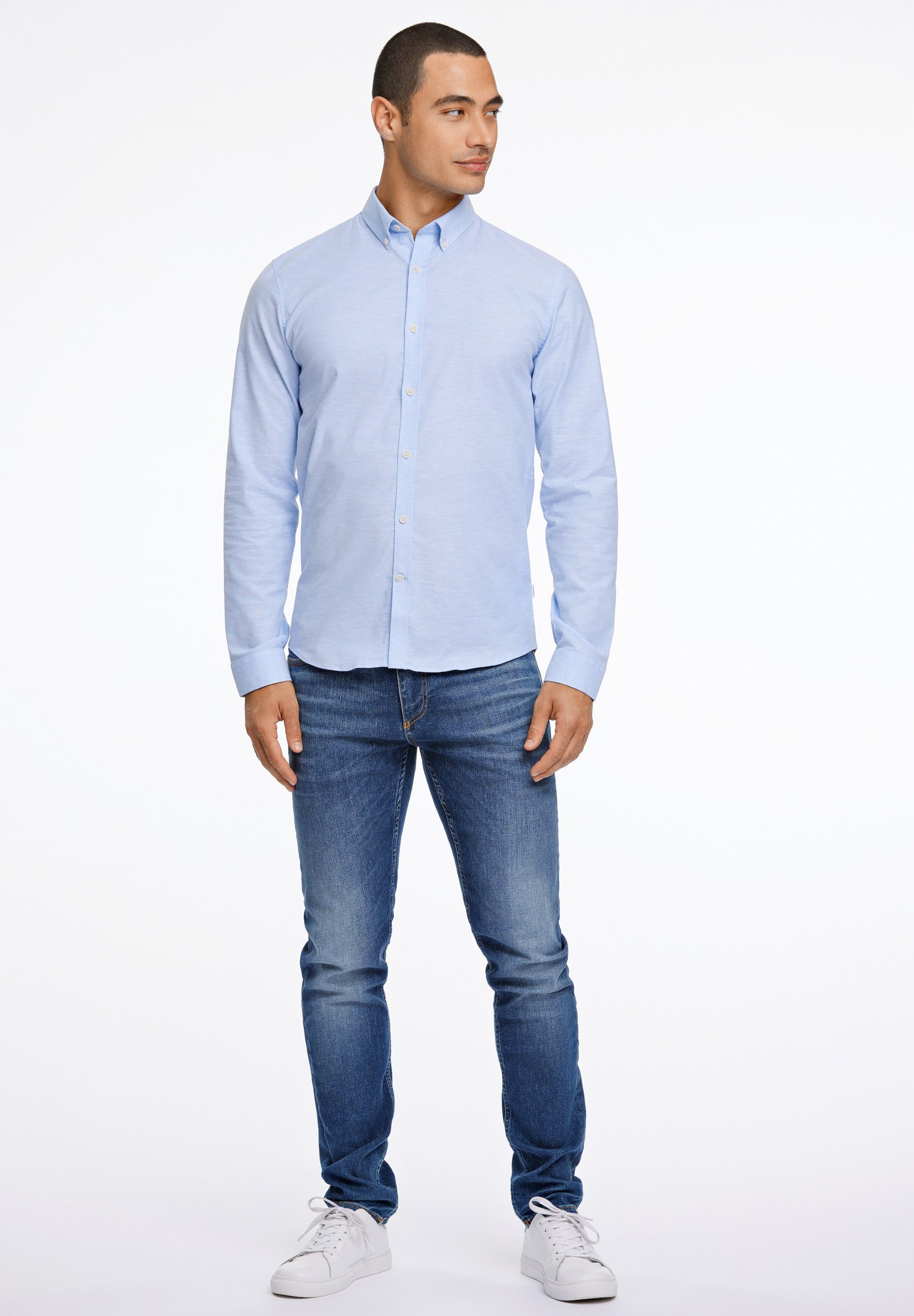 Lindbergh SUPERFLEX - Shirt - lichtblauwe mix