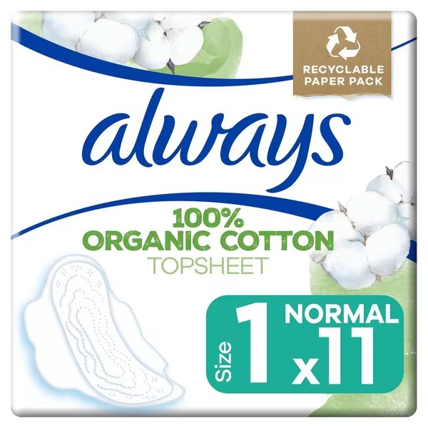 „Always Cotton Protection Normal Plus“ higieniniai įklotai<br>11 vnt.